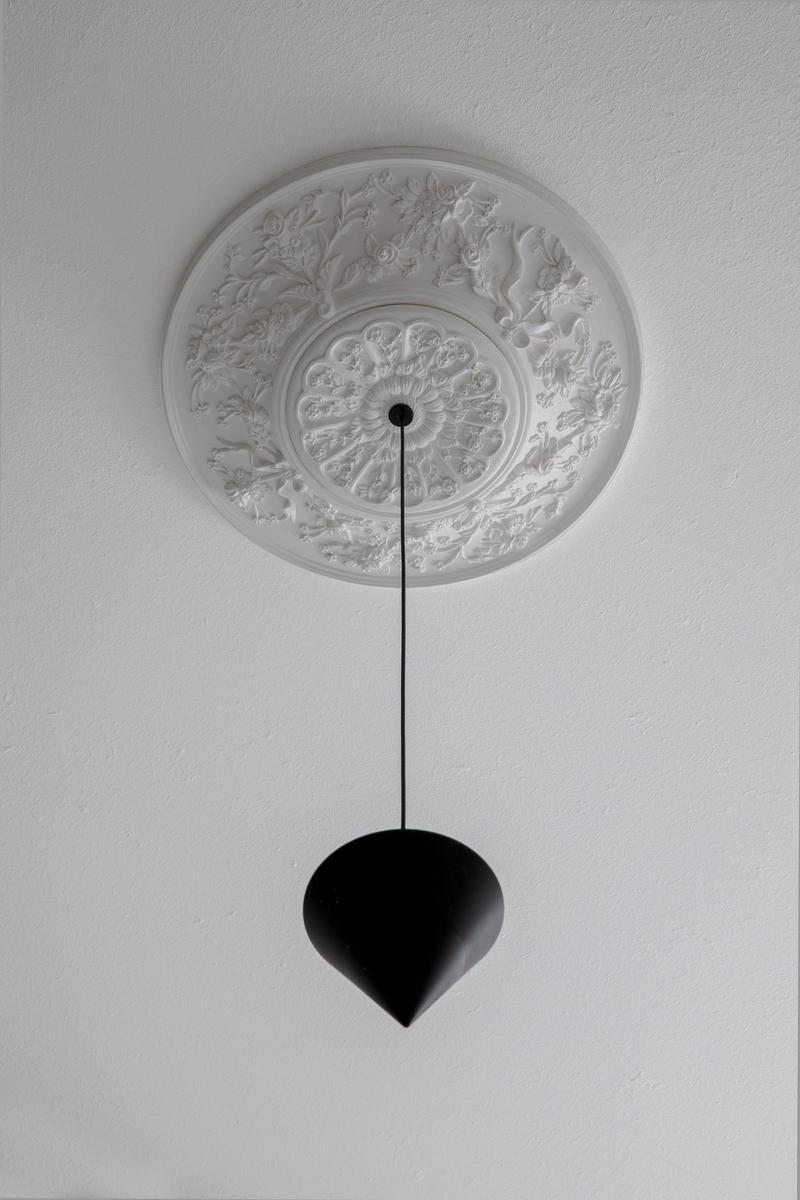 LED plaster and aluminium pendant lamp | Moonbloom by Karman