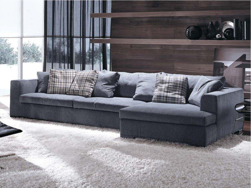 Sectional fabric sofa with removable cover | Oreste by Frigerio