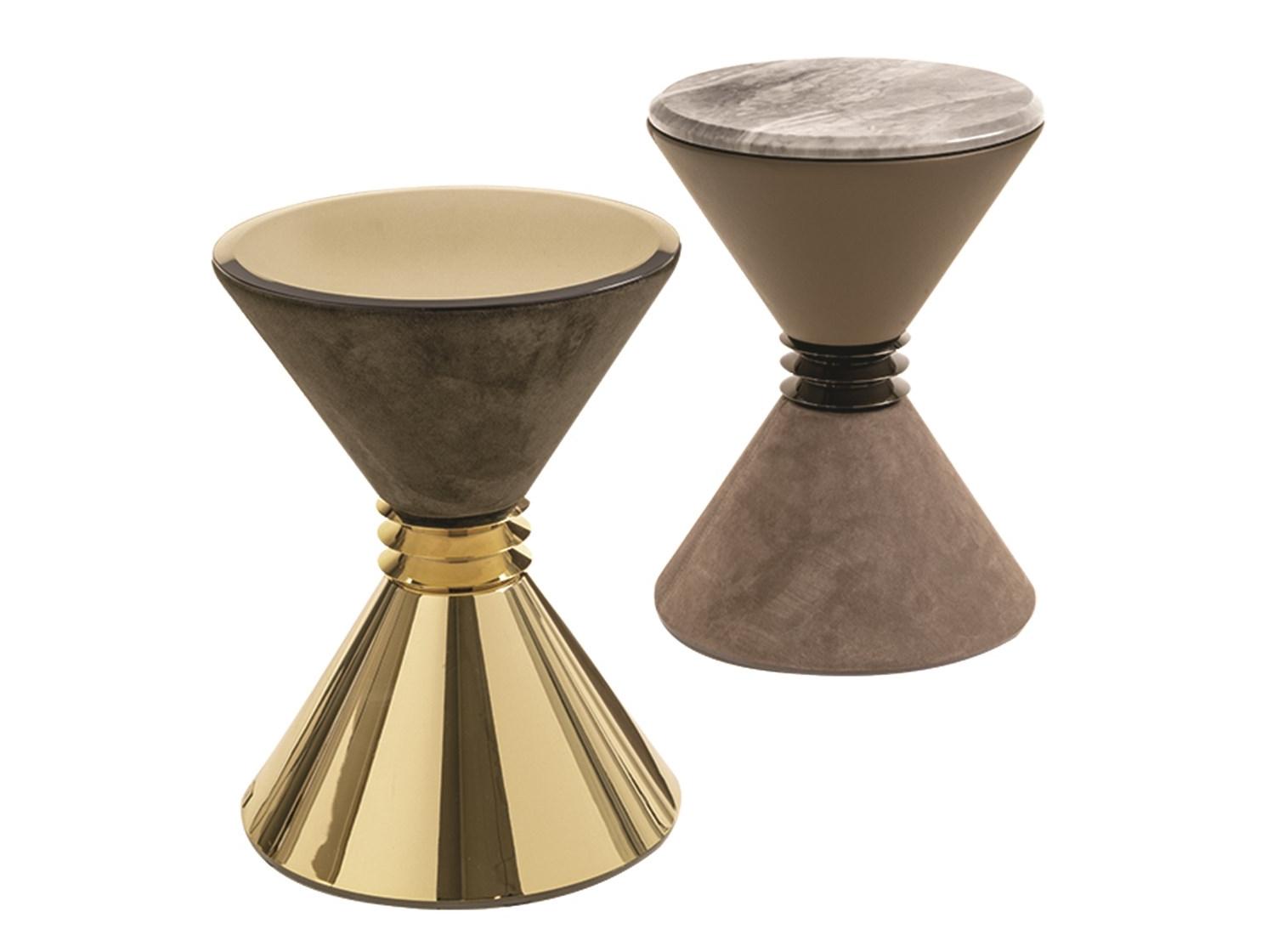 Round metal coffee table | Angie by Longhi