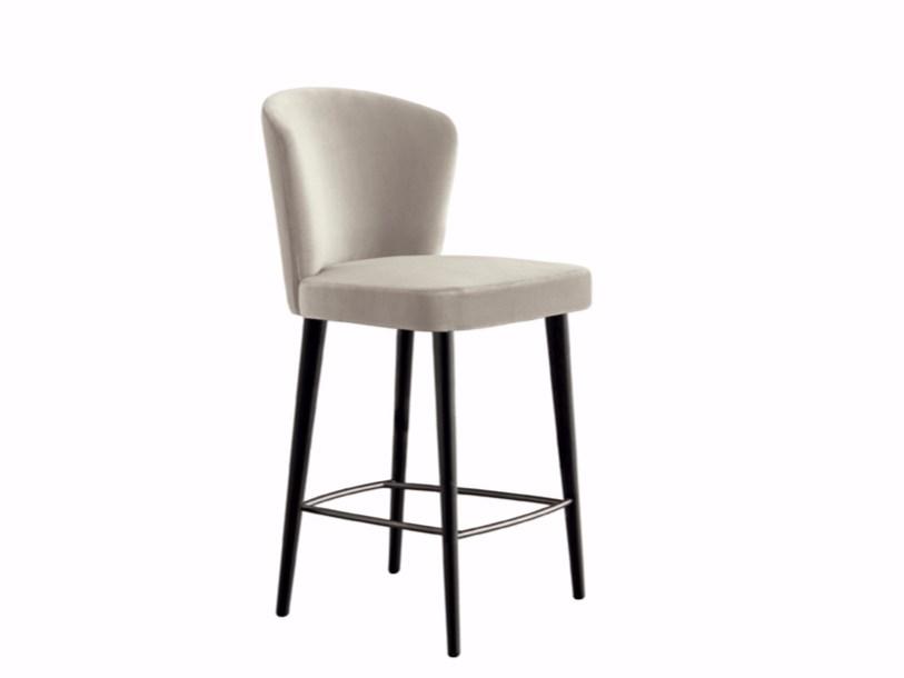 High stool with back | Aston by Minotti