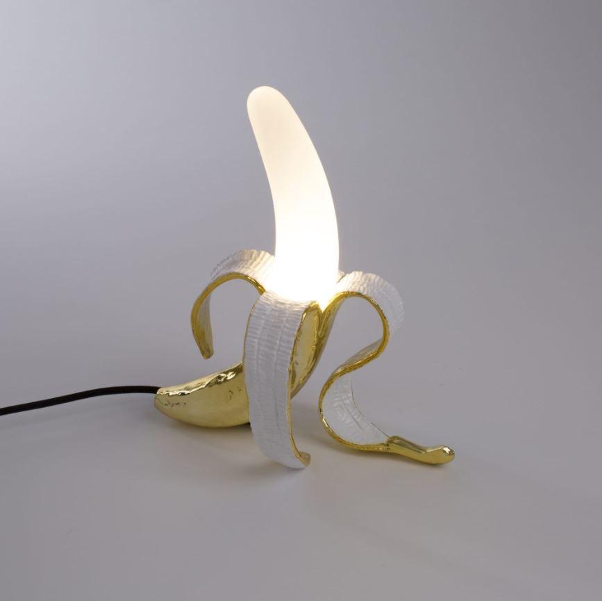 Glass and resin table lamp | Banana Lamp Louie by Seletti