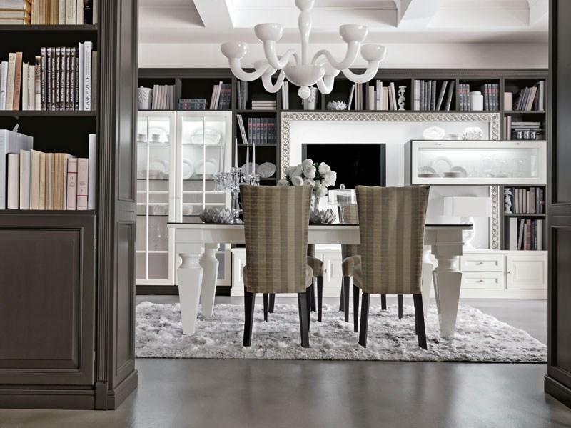 Custom wooden bookcase | Convivio by Martini interiors