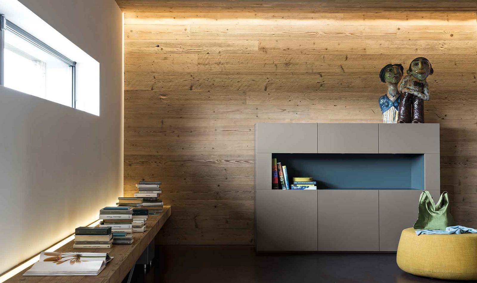 Modular lacquered sideboard with doors | Metropolis by ALF Dafre