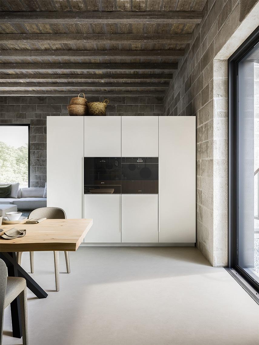 Lacquered kitchen with handles ALF Valdesign Maggiorana