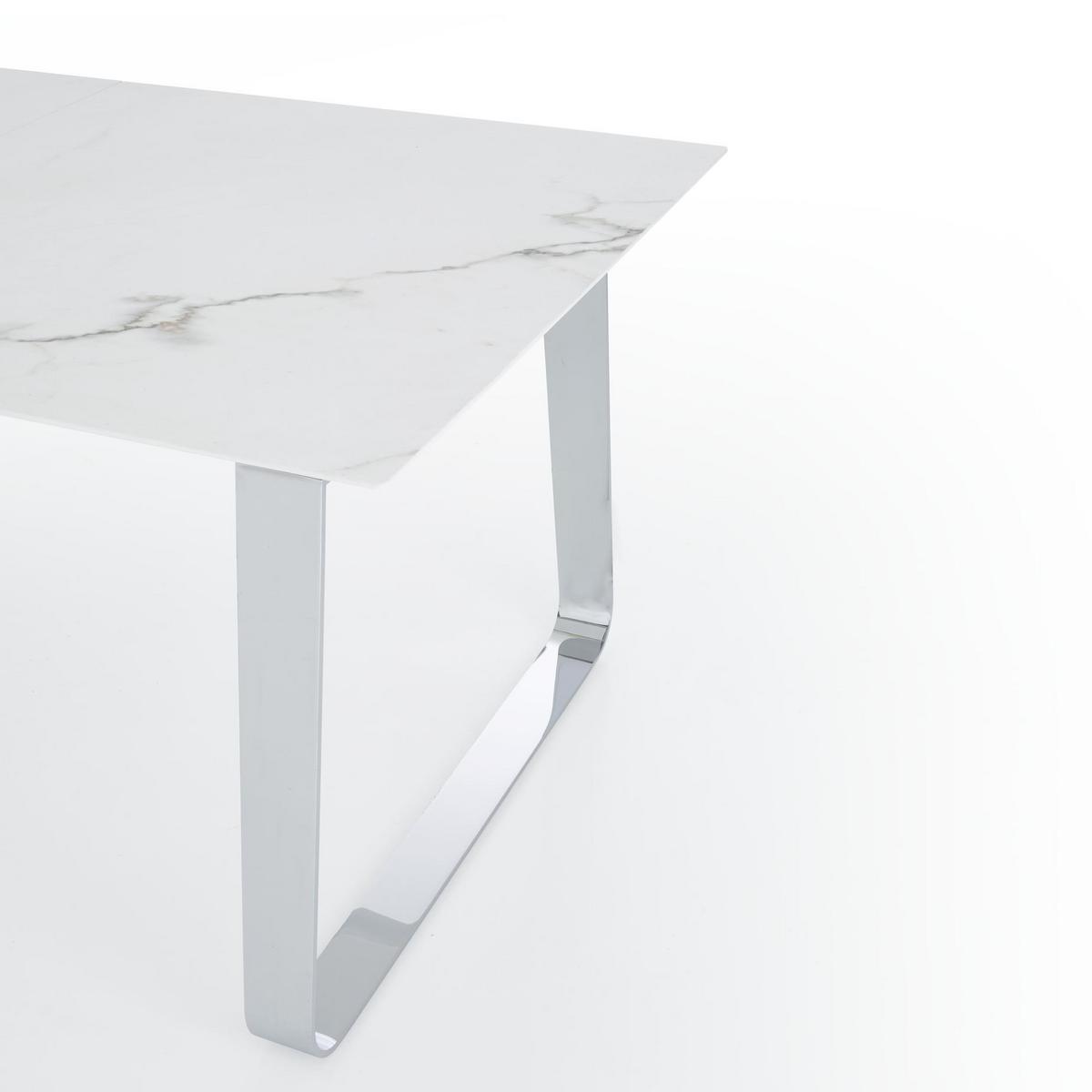Extending rectangular porcelain stoneware table | Vilna by Ligne Roset