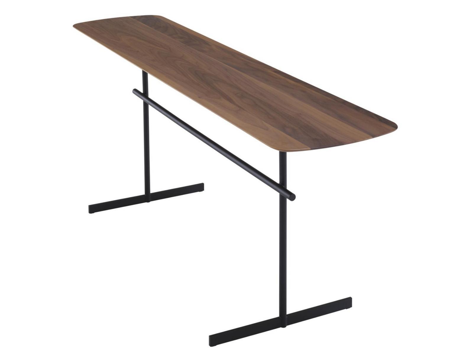 Rectangular steel and wood coffee table | Prado by Ligne Roset