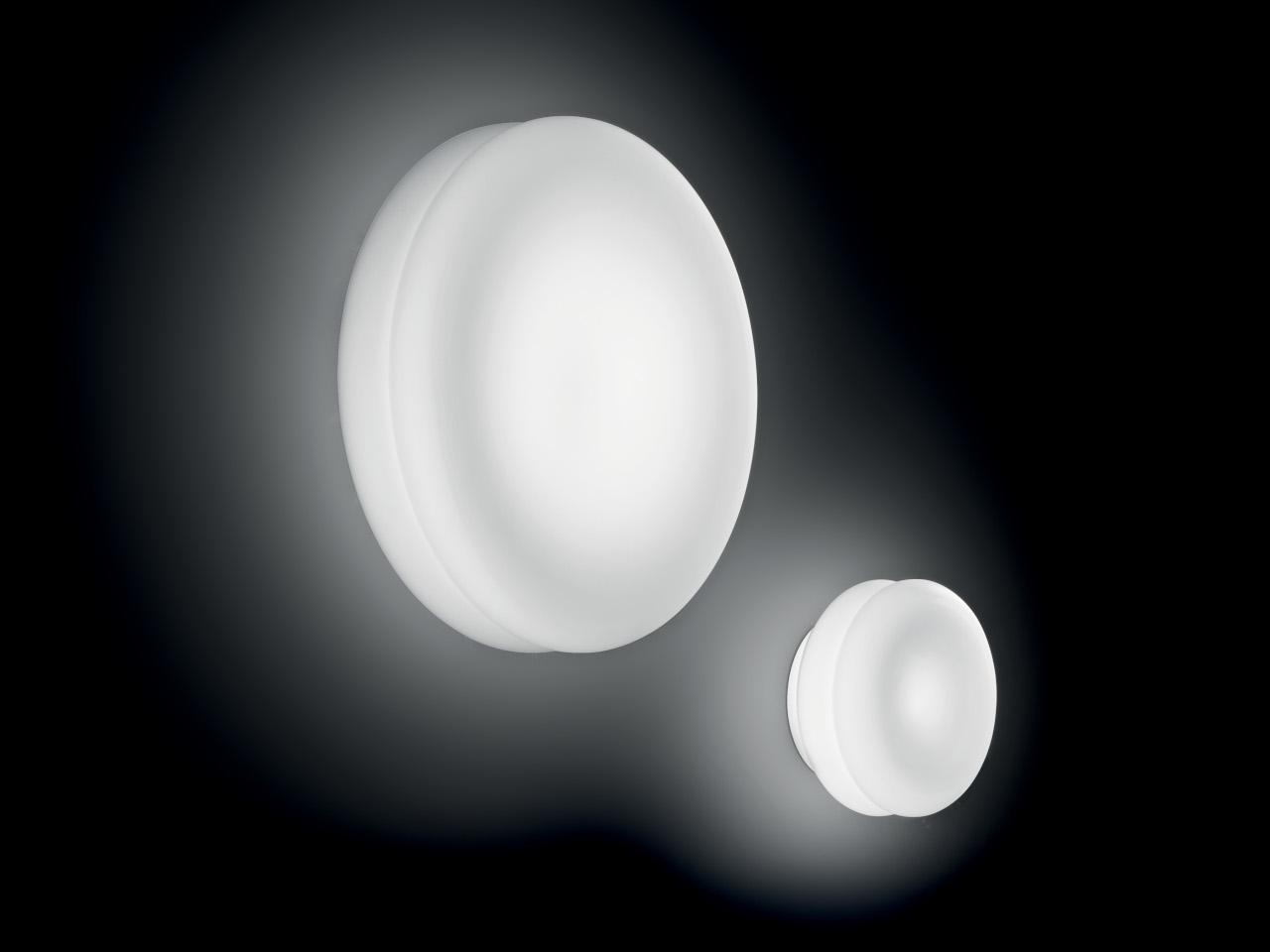 Blown glass wall lamp / ceiling lamp | Wimpy P-pl32 by Leucos