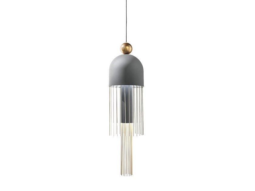 LED painted metal pendant lamp | Nappe Xl2 by Masiero