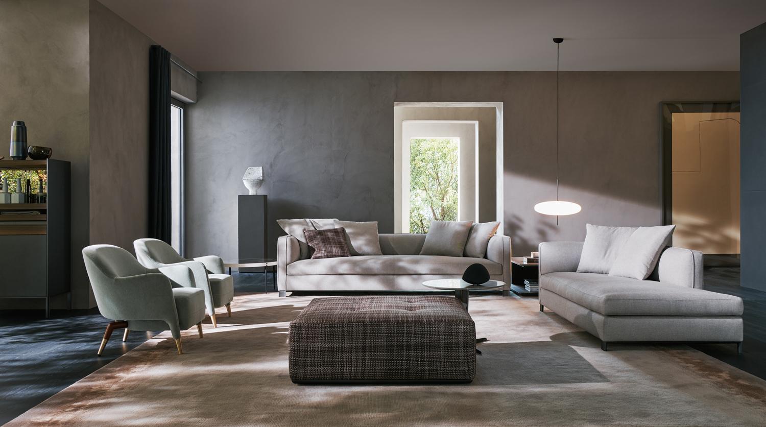 3 seater fabric sofa | Lucas by Molteni