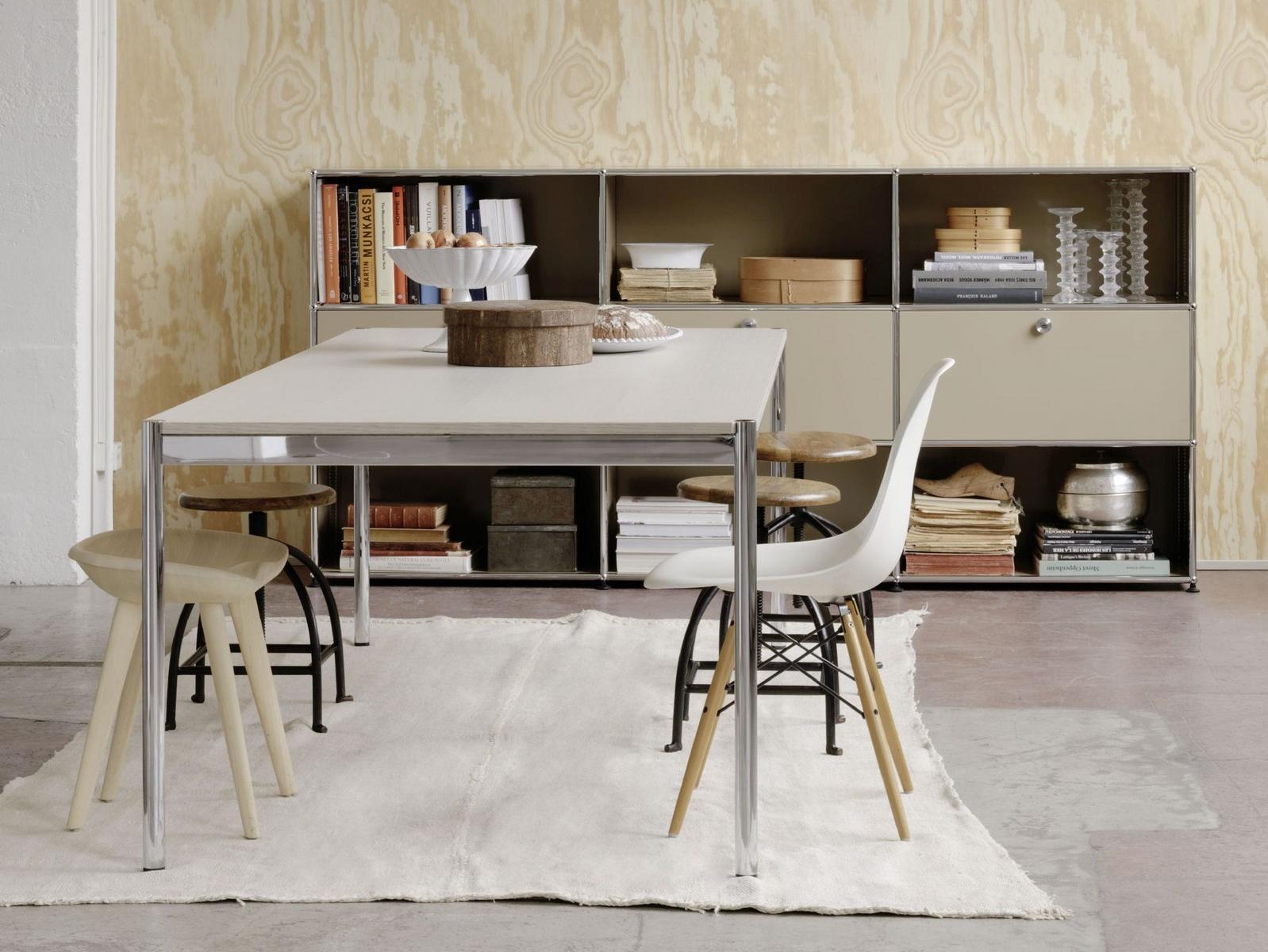 Rectangular glass dining table | Haller Dining Table by USM