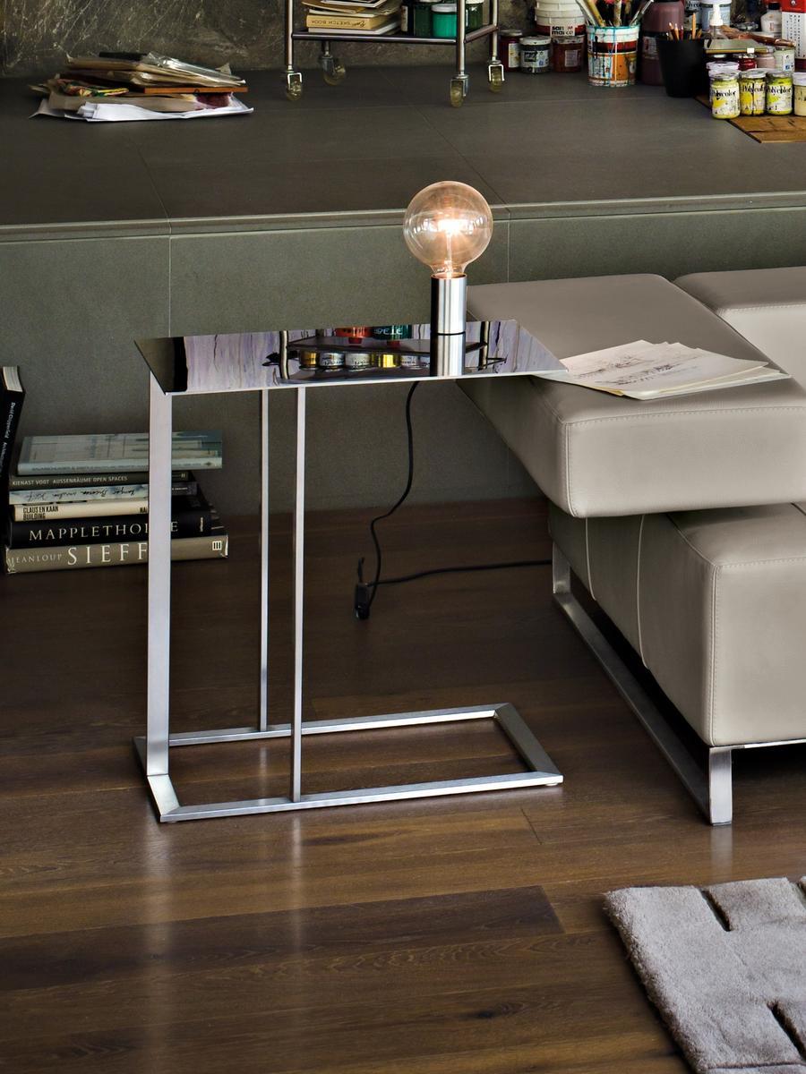 Stainless steel side table | Loft by Arketipo