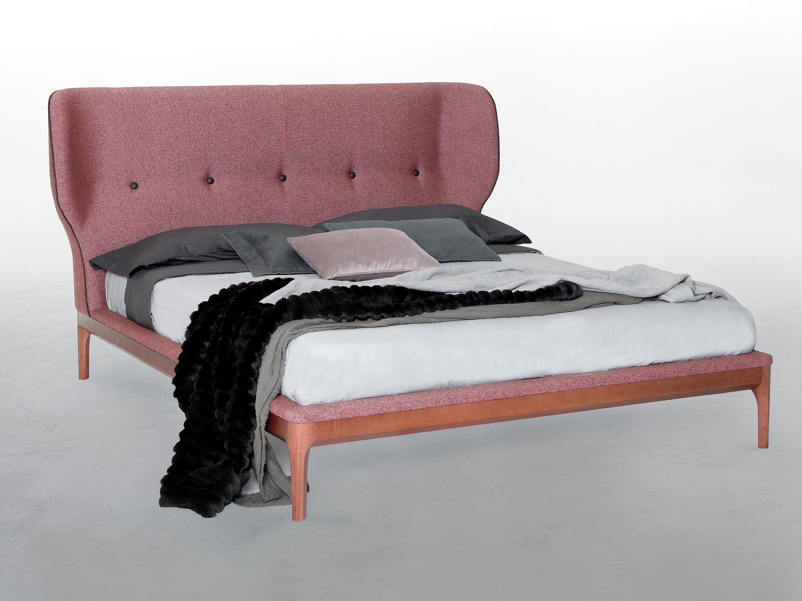 Bed with upholstered headboard | Ambra by Tonin Casa