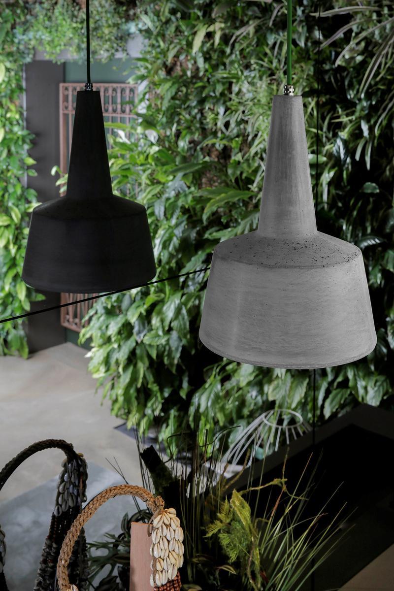 Cement outdoor pendant lamp | Eolo by Karman