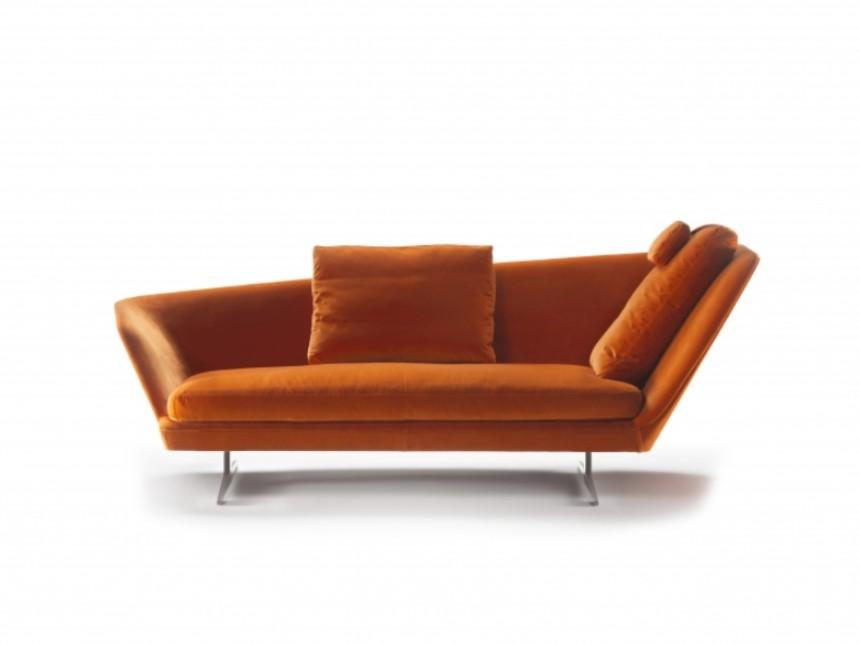 Upholstered fabric day bed | Zeus by Flexform