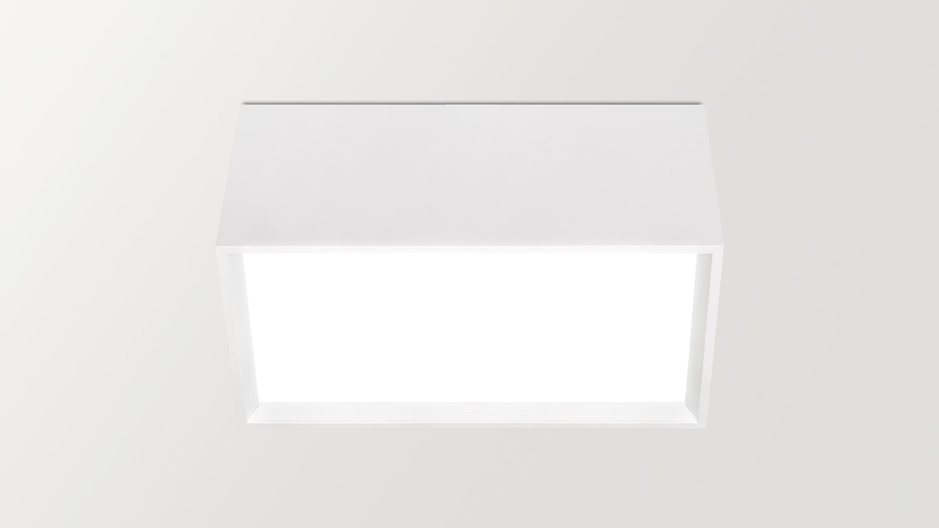LED aluminium ceiling lamp | Block Large by Arkoslight