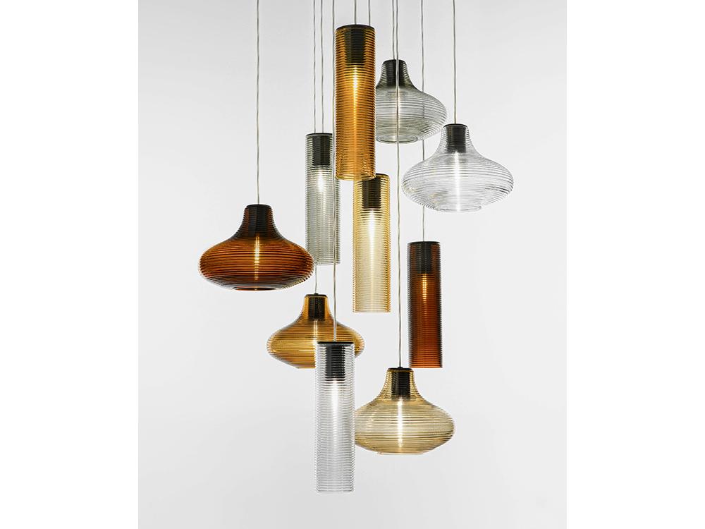 LED blown glass pendant lamp | Emma by Panzeri