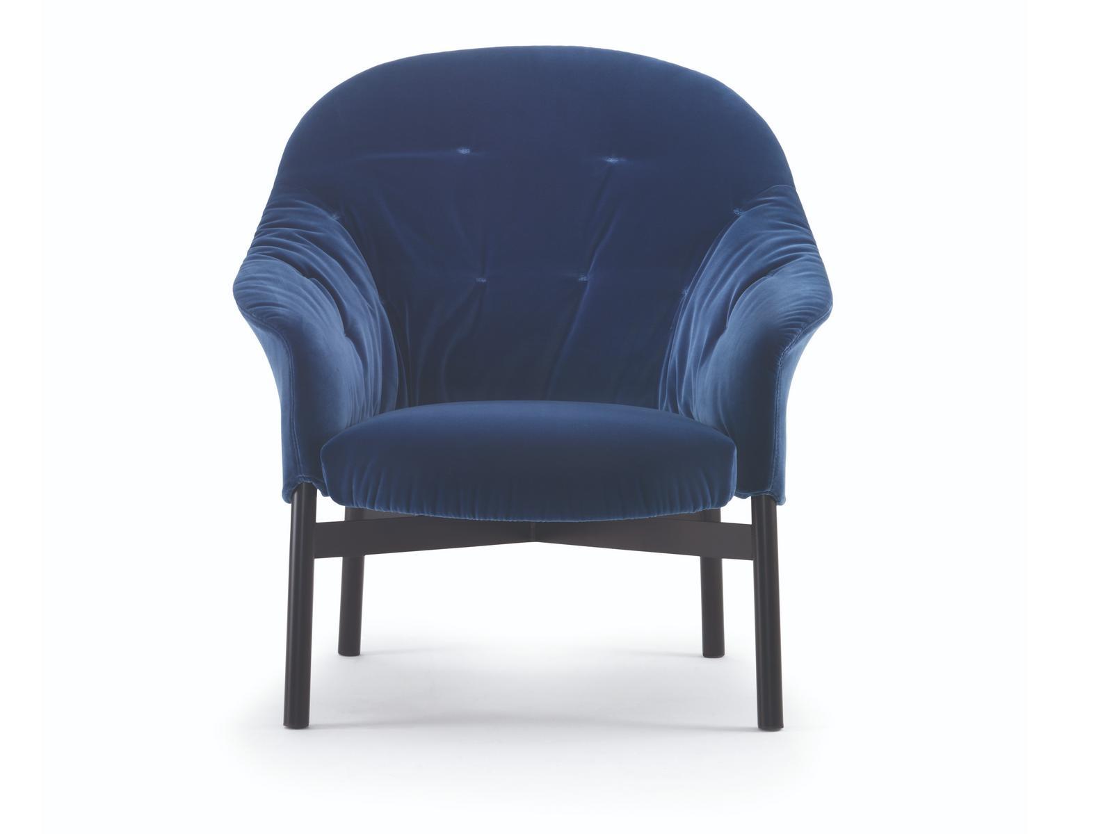 Fabric easy chair with armrests | Gloria High by Arflex
