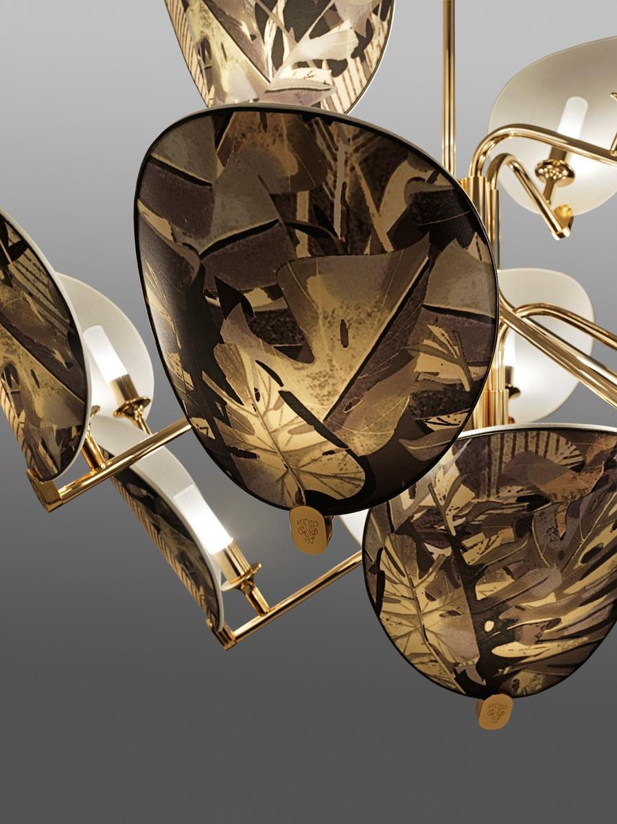 LED indirect light brass pendant lamp | Akira by Visionnair