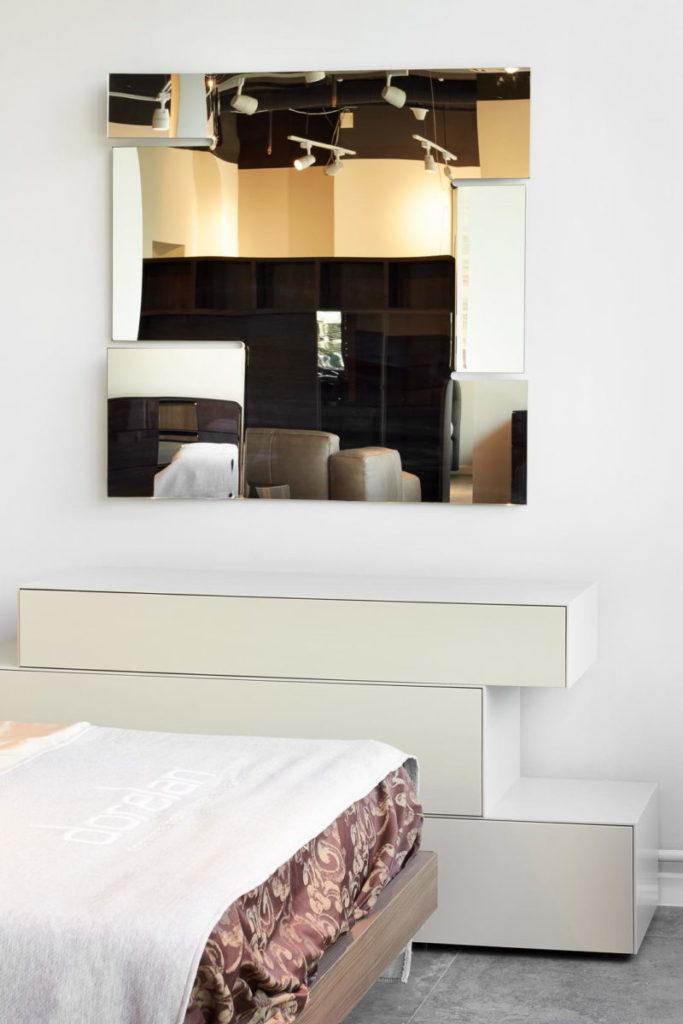 Square mirror | Hiroshi by Fiam