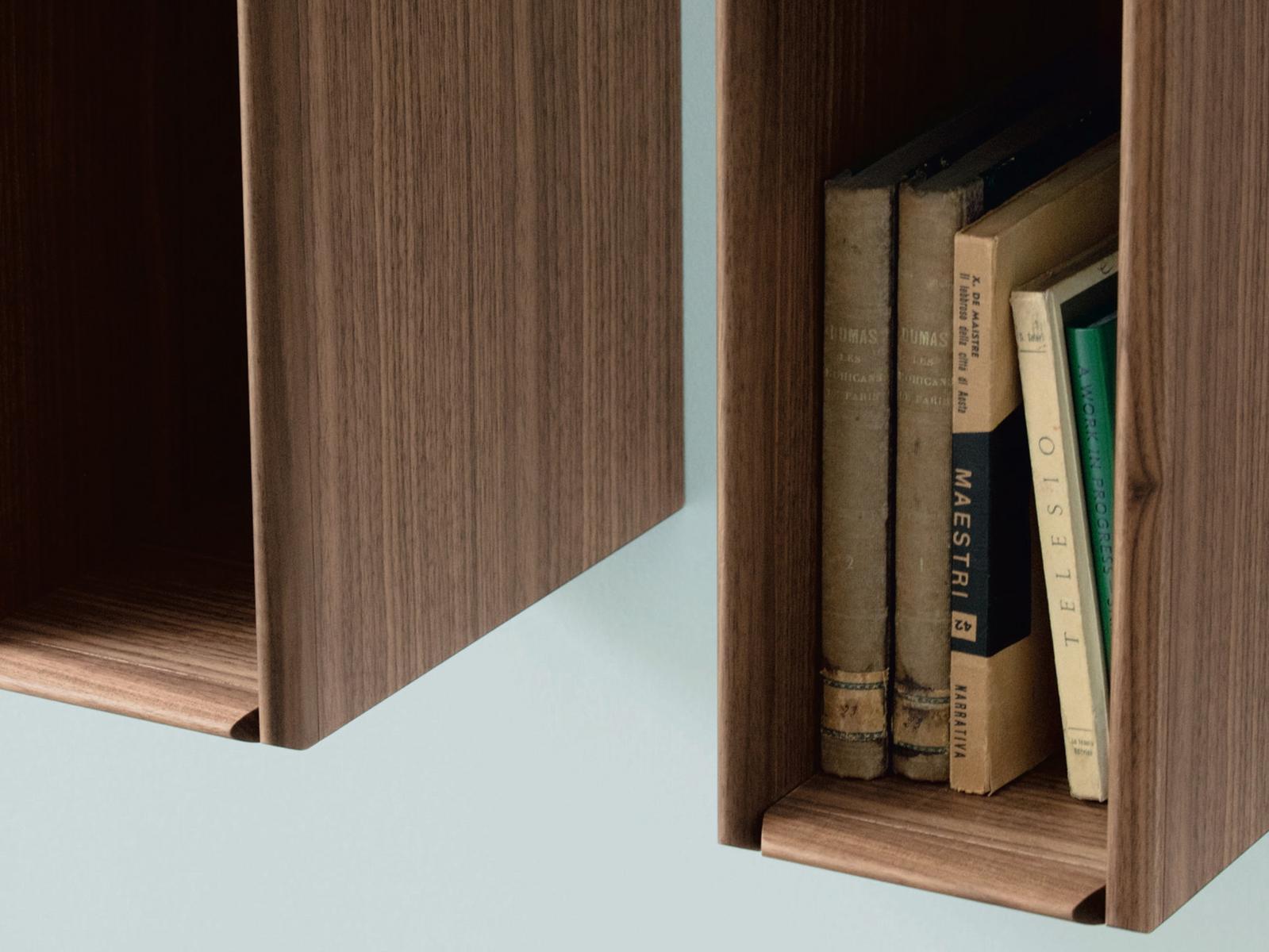Walnut bookcase / wall cabinet | Bayus 7 by Porada