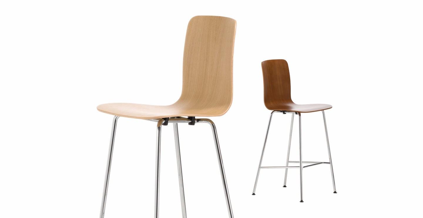 Wooden barstool | Hal Ply Medium by Vitra