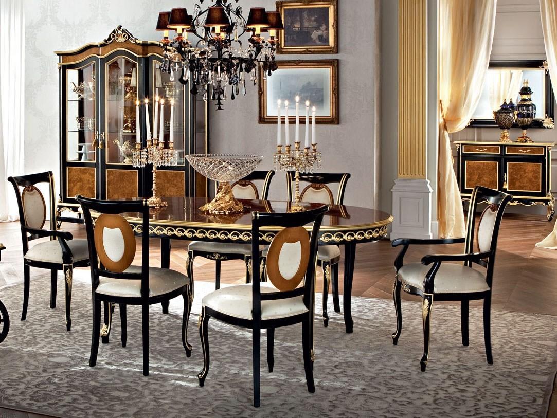 Upholstered chair with armrests | 12510 by Modenese Gastone