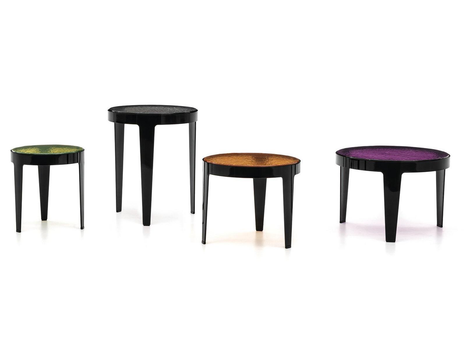 Round metal coffee table | Grant by Minotti