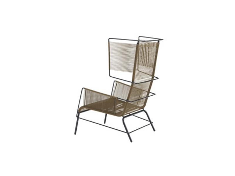 Garden armchair with footstool | Fifty by Ligne Roset