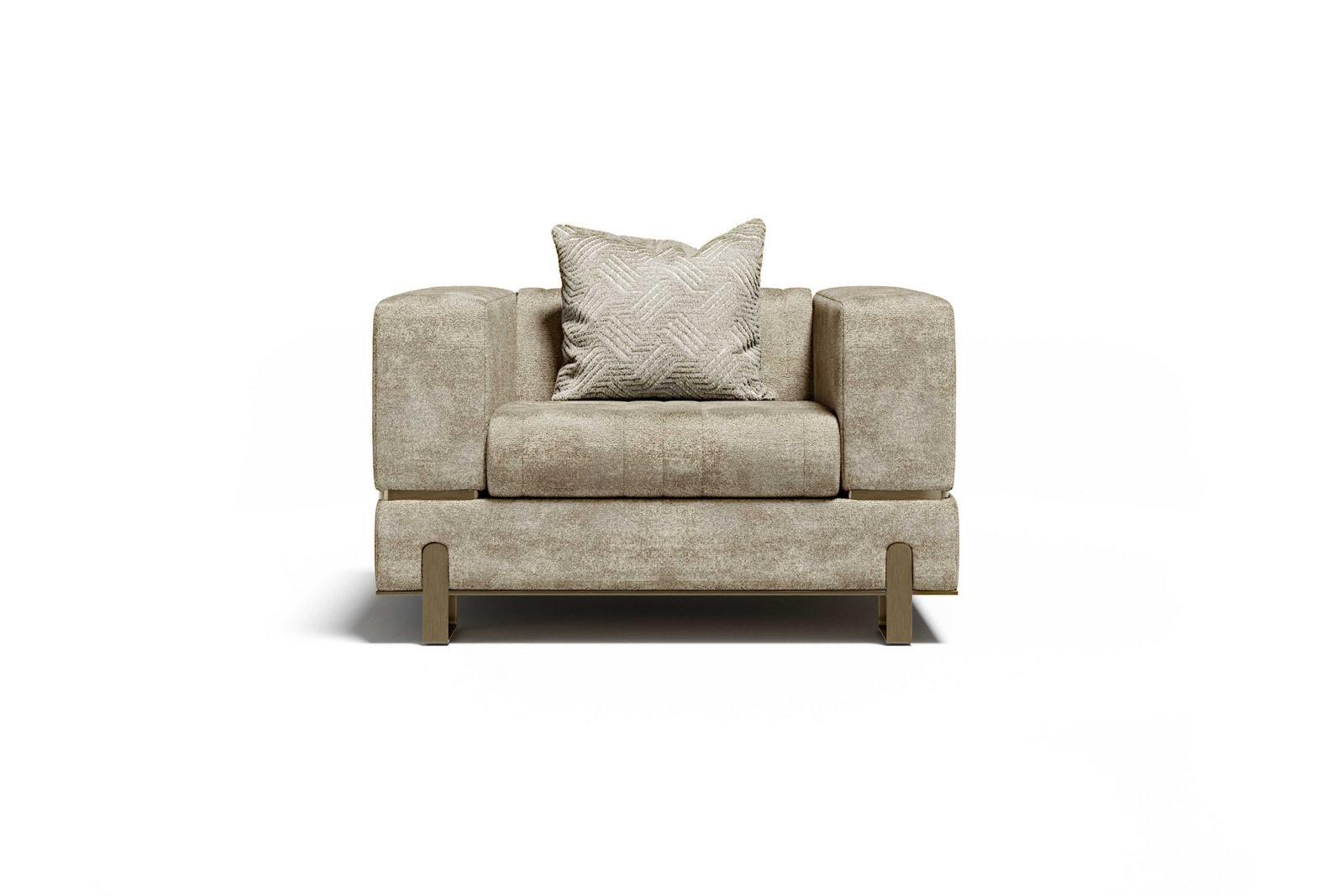 Fabric armchair with armrests | Grand by Capital Collection