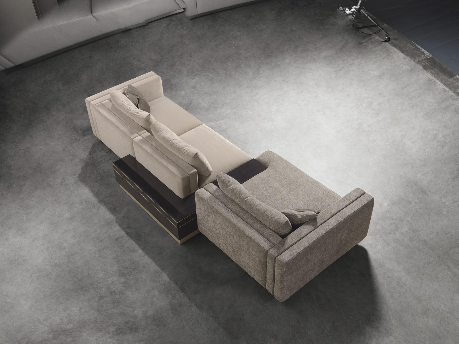 Sectional fabric sofa | Taylor by Visionnair