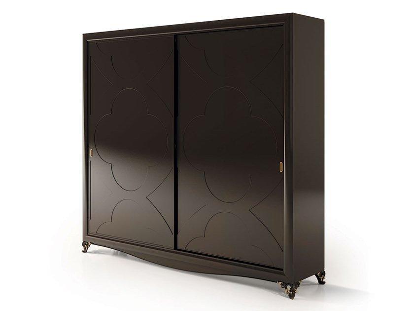 Wooden wardrobe with sliding doors | 6296 by Carpanese home