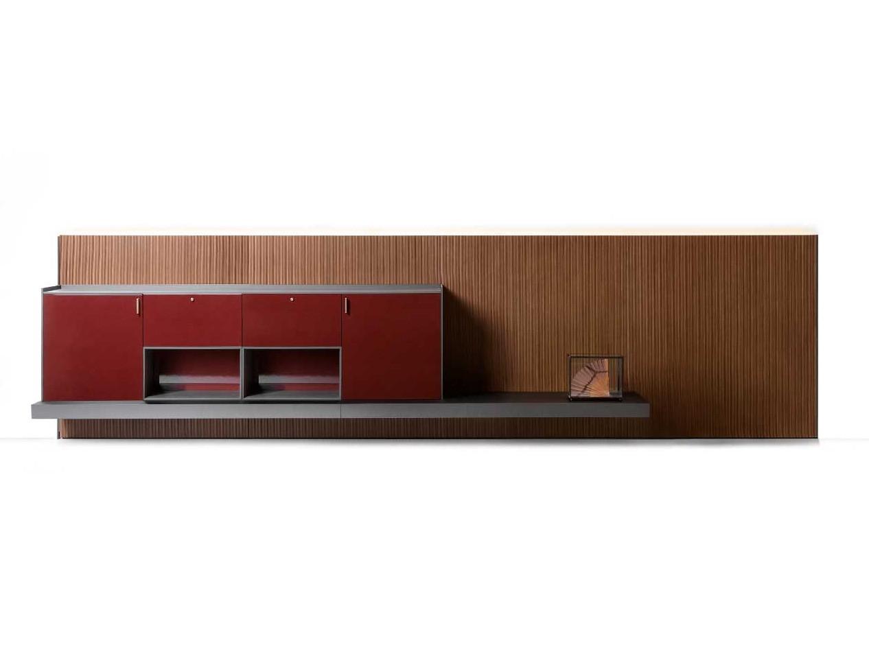 Sectional storage wall | Lt40 by Lema