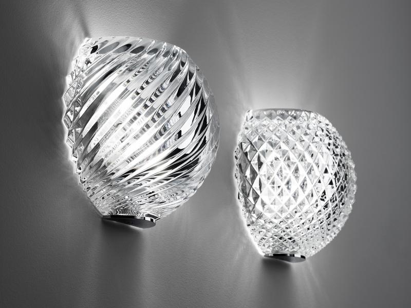 Crystal wall light | Diamond Swirl by Fabbian