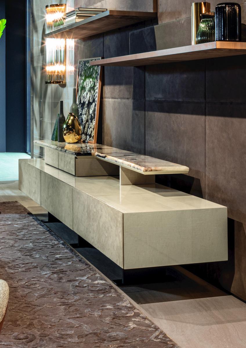 Modular metal sideboard with drawers | Neptune by Longhi