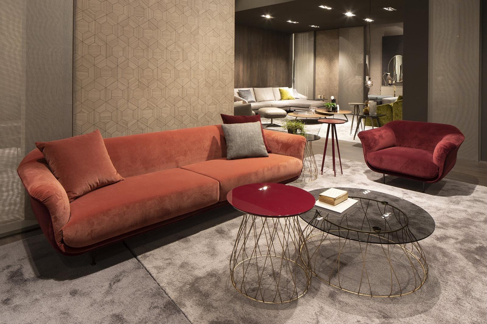Sectional leather sofa in a contemporary style | Style by Alberta Salotti