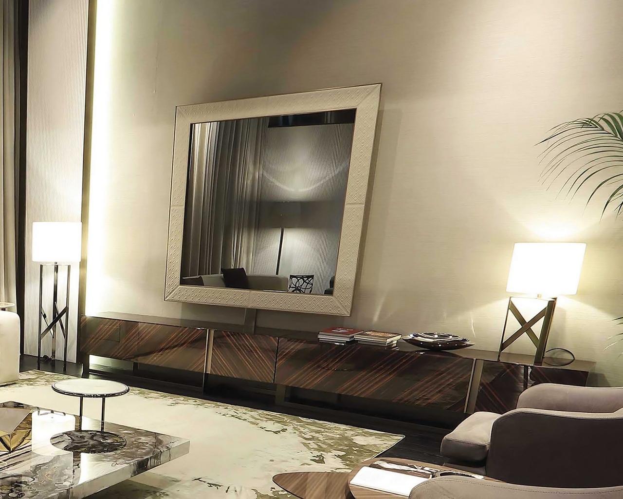 Ebony sideboard in a classic style with doors | Blade by Rugiano