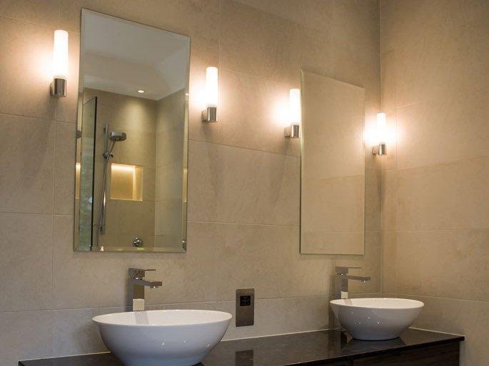 Zinc and opal glass wall lamp | Bari by Astro lighting