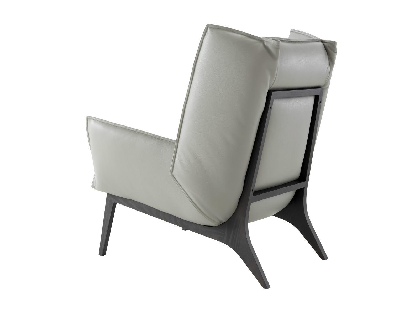 Leather armchair with armrests | Toa by Ligne Roset