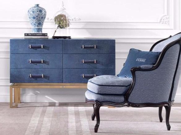 Leather chest of drawers | Trafalgar by Gianfranco Ferre Home