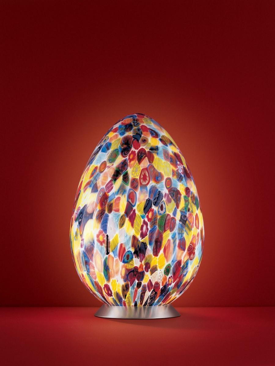 LED blown glass table lamp | Uovo T46 by Leucos