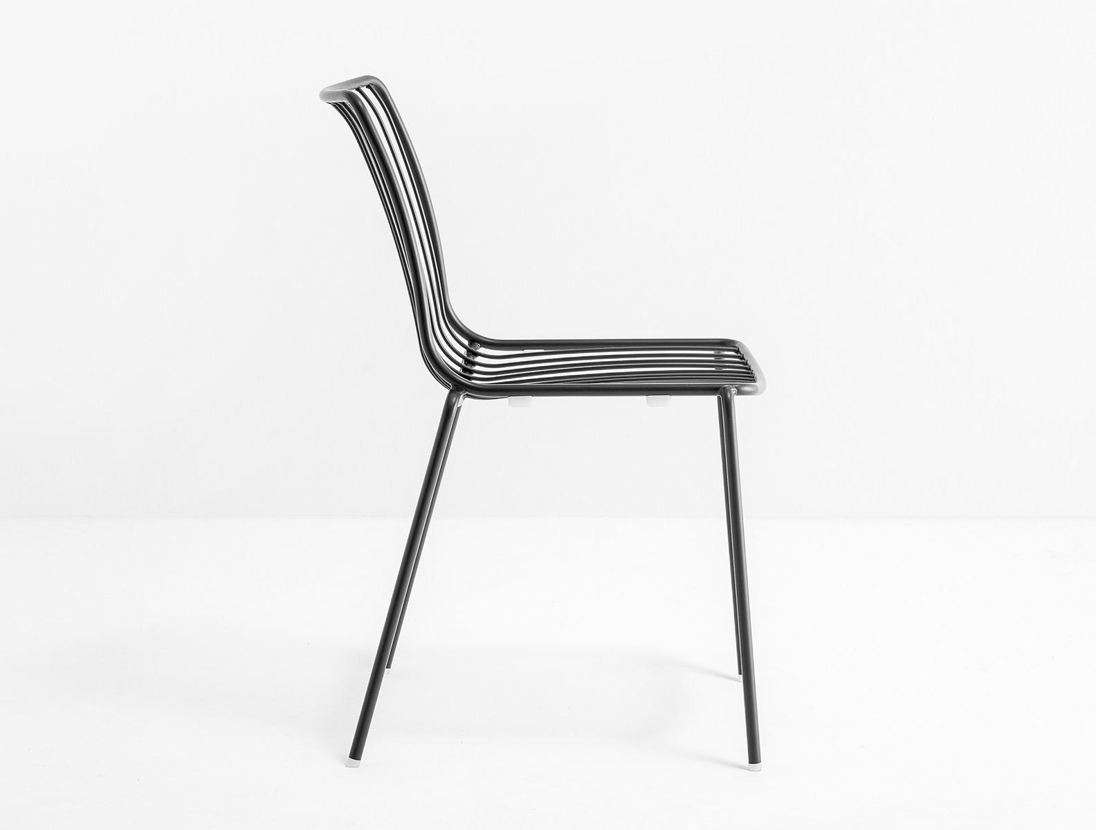 Stackable metal garden chair | Nolita 3651 by Pedrali