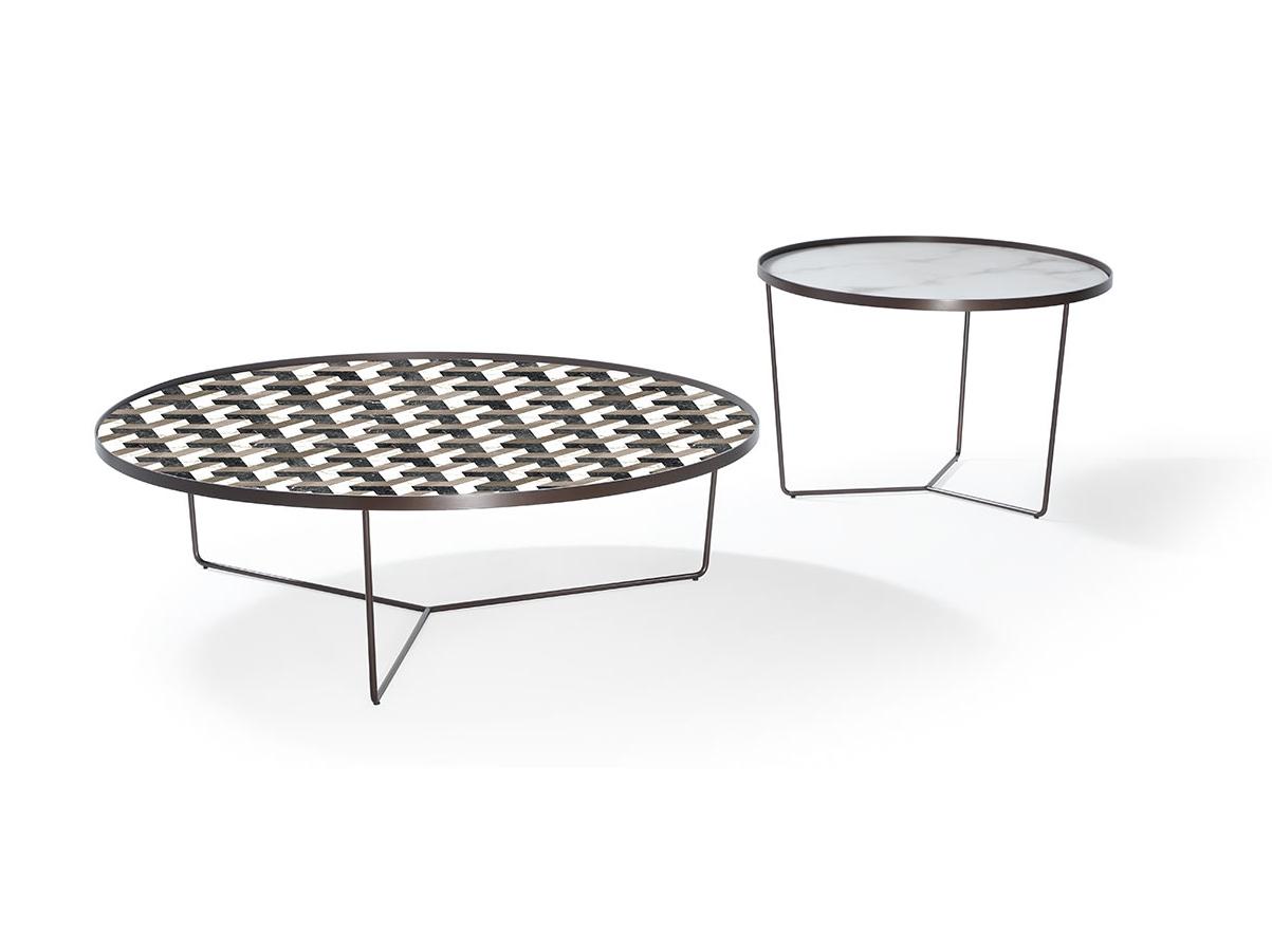 Round glass coffee table | Zeno by Reflex