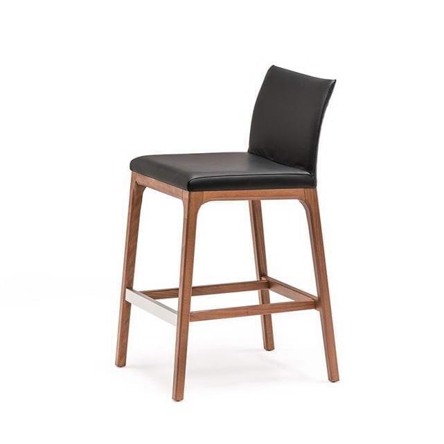 Leather bar chair | Arcadia Couture by Cattelan Italia