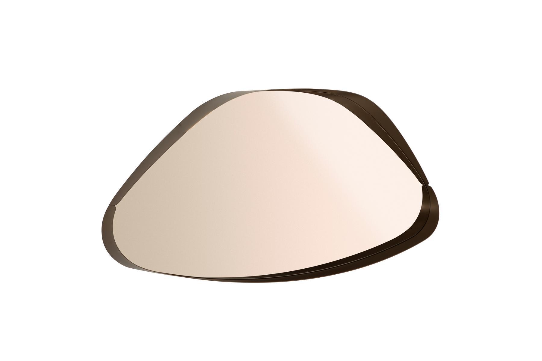 Oval wall mirror with painted steel frame | Vogue by Tonin Casa