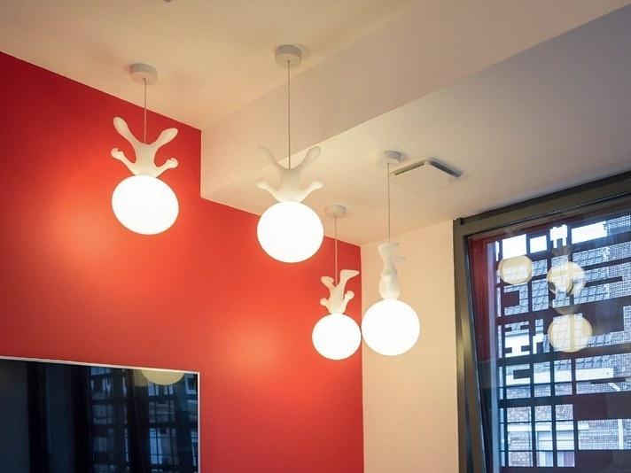 RGB polyethylene pendant lamp | Spacewalker by Dark