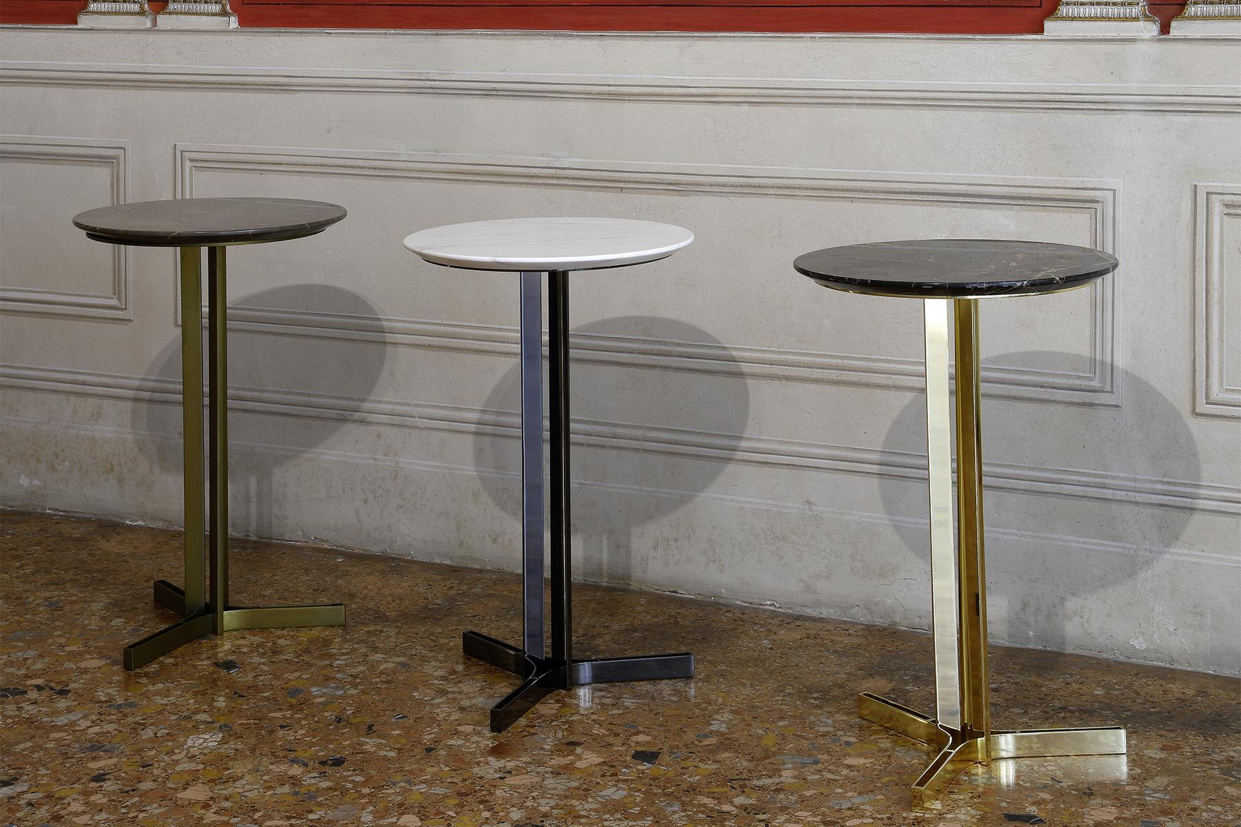 Round marble coffee table for living room | Ceo by Domingo salotti