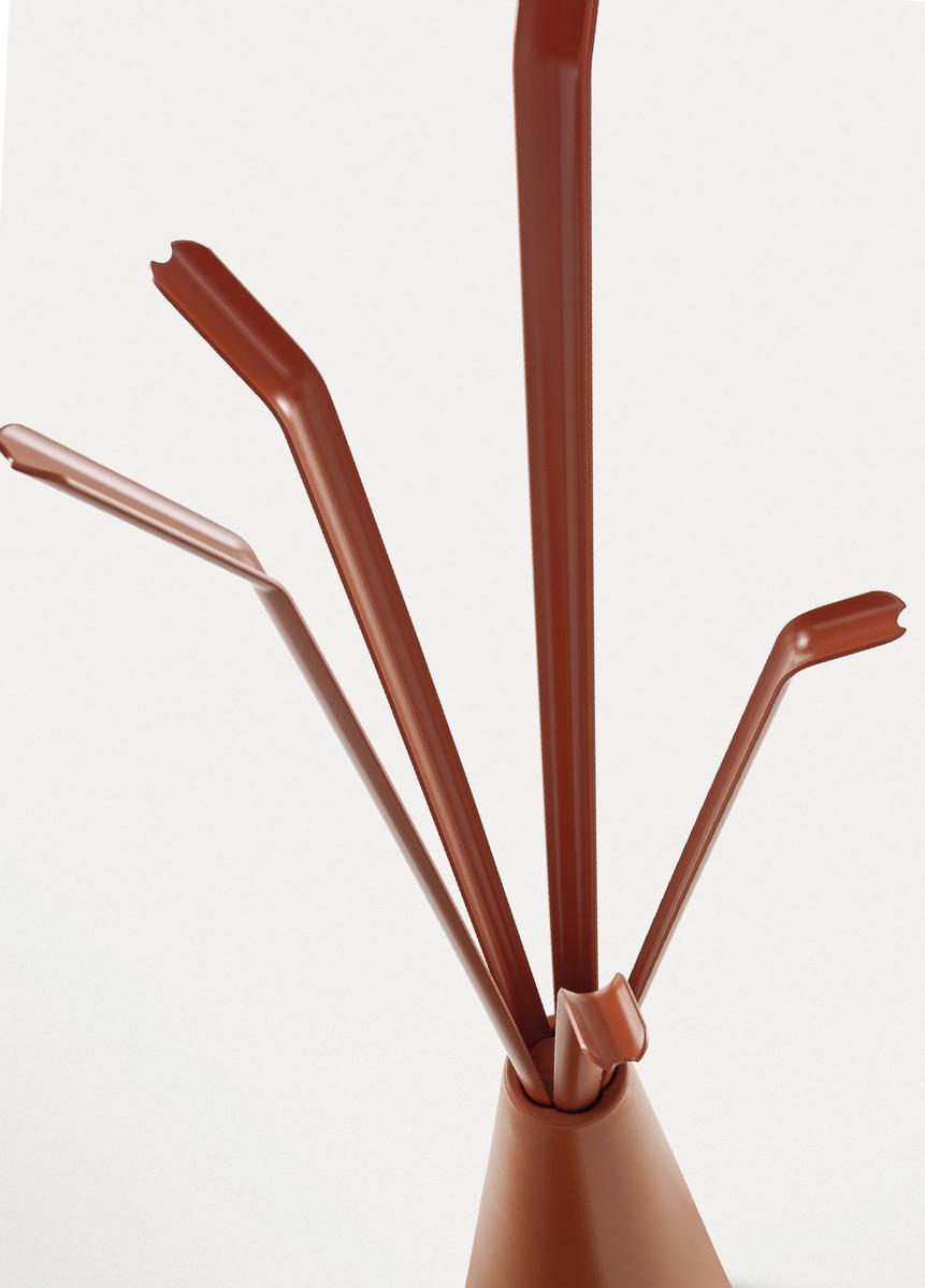 Polyethylene floor lamp / coat rack | Kadou by Bonaldo