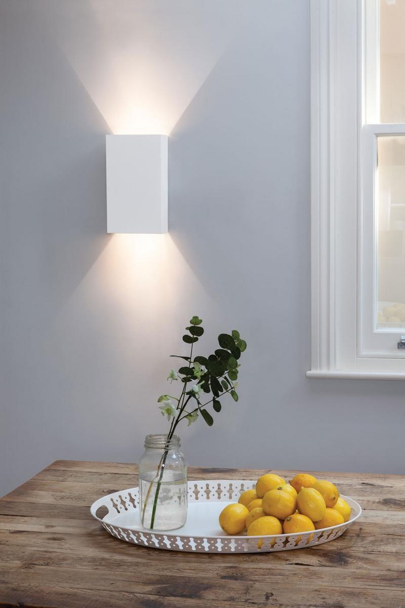Plaster wall light with dimmer | Pella 325 by Astro lighting