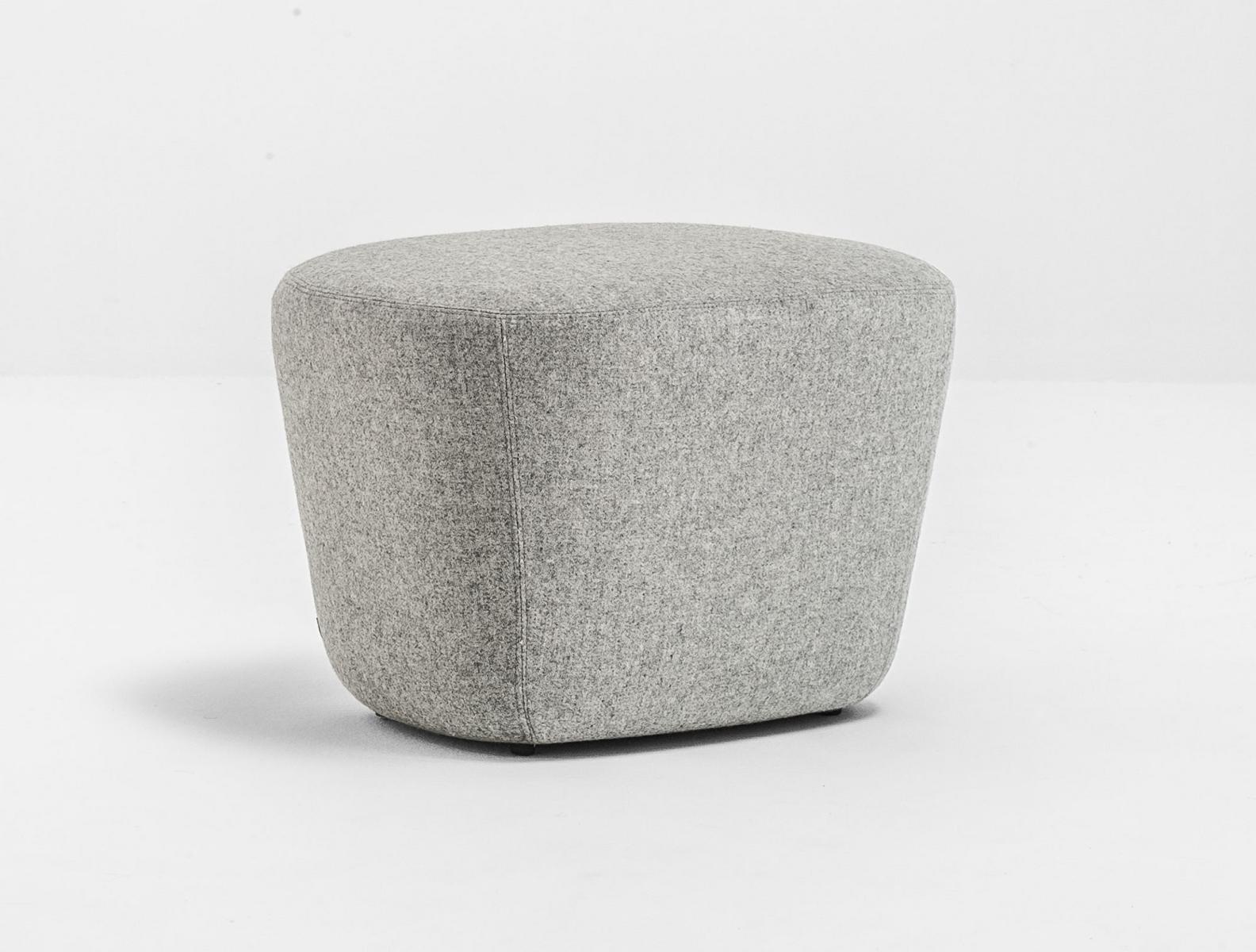 Upholstered fabric pouf | Log 367 by Pedrali