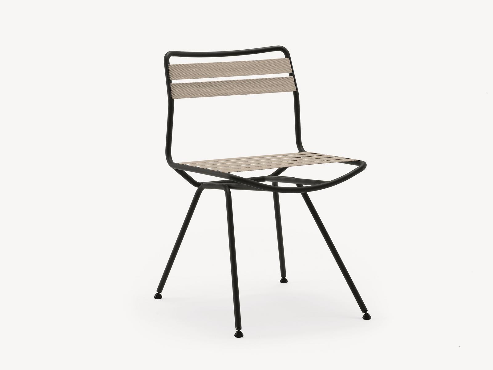 Steel garden chair | Dan Outdoor 2073 by Zanotta